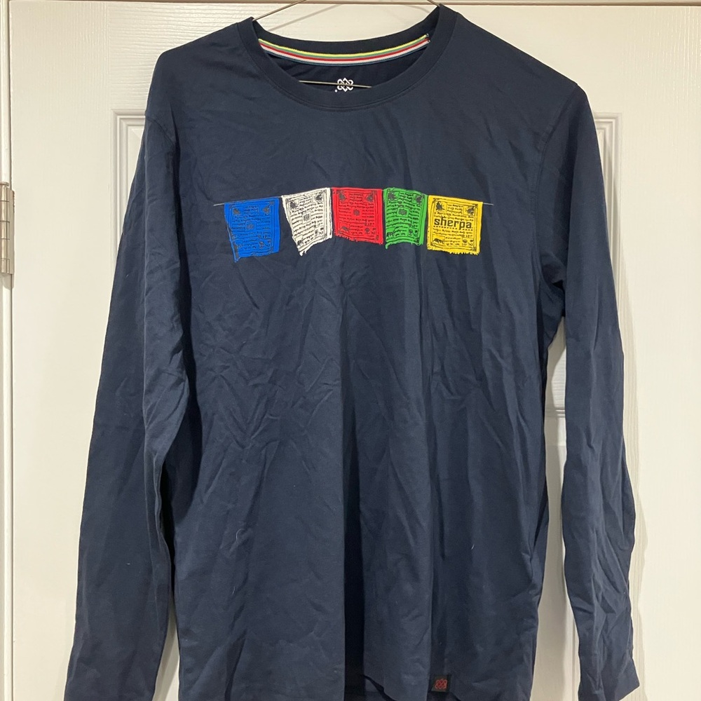 Sherpa Adventure Gear Blue Long Sleeve Tee